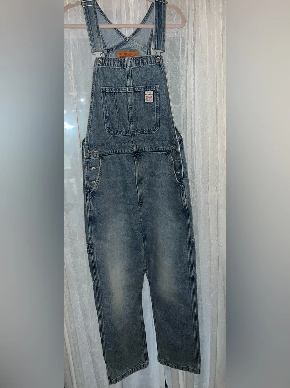 Levi’s Workwear Bib Blue Denim Overalls Men’s Size Large Red Tab NWT